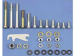 1964-1982 Corvette Air Conditioning Compressor And Bracket Mounting Bolt Kit A6 Small Block