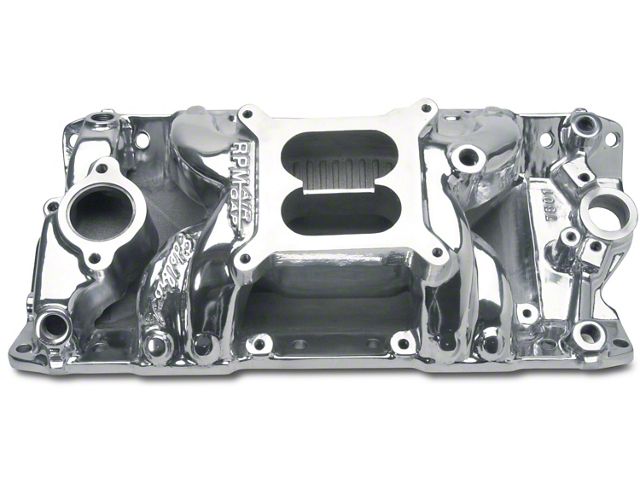 1964-1983 Chevelle Edelbrock 75011 Polished Small Block Chevy RPM Air-Gap Manifold