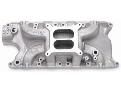 1964-1985 Mustang Edelbrock 7121 Performer RPM Air-Gap Intake Manifold for 302 V8, Natural Finish