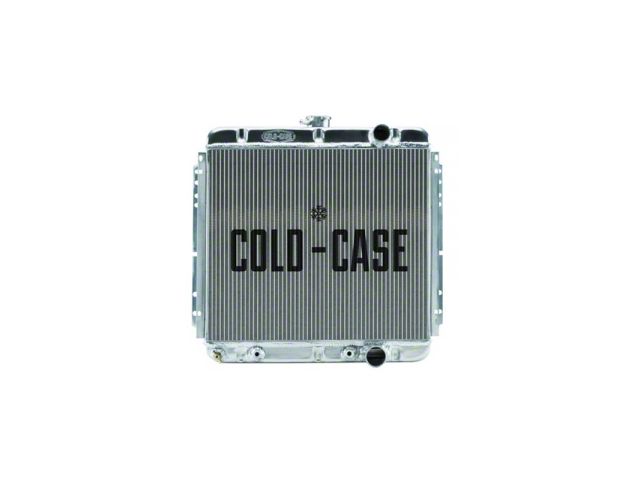 1964-68 Galaxie & Other Full Size Cold Case Aluminum Radiator, Big 2-Row, Manual Transmission 289 & 302