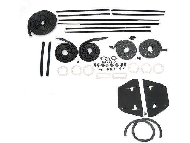 1964 Chevy Impala 2-Door Hardtop Weatherstrip Kit (Impala Sports Coupe, Two-Door)