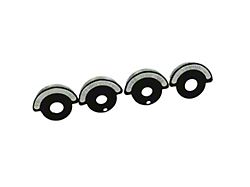 Dash Knob Indicator Bezels, For Cars No A/C, 1964 