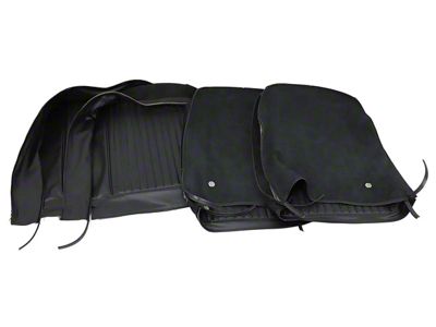 CA 1964 Corvette Leather Seat Covers Driver Black