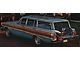 1964 Ford Falcon 4-door Station Wagon Front and Rear Bench Seat Cover Set, 2-tone Blue