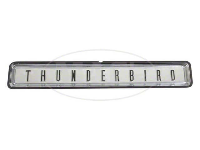 Rear Bumper Center Plastic Emblem/ 64 T-bird
