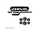 1964 GTO / LeMans Complete 6 Gauge Panel with Autometer Carbon Fiber Electric Gauges, Black