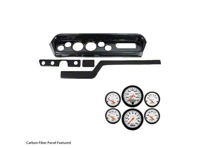 1964 GTO / LeMans Complete 6 Gauge Panel with Autometer Phantom Electric Gauges, Black