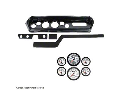 1964 GTO / LeMans Complete 6 Gauge Panel with Autometer Phantom II Electric Gauges, Black