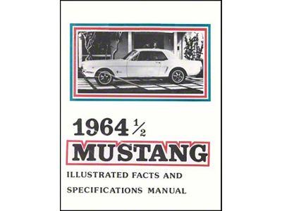 1964 Mustang Illustrated Facts and Specifications Manual, 24 Pages