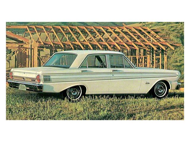 1964 Rear Door Panels, Falcon Futura 4-Door Sedan