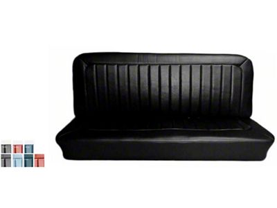 1965-1966 Chevy C10 Bench Seat Cover, Two -Tone Vinyl With Vertical Pleated Inserts, Distinctive Industries