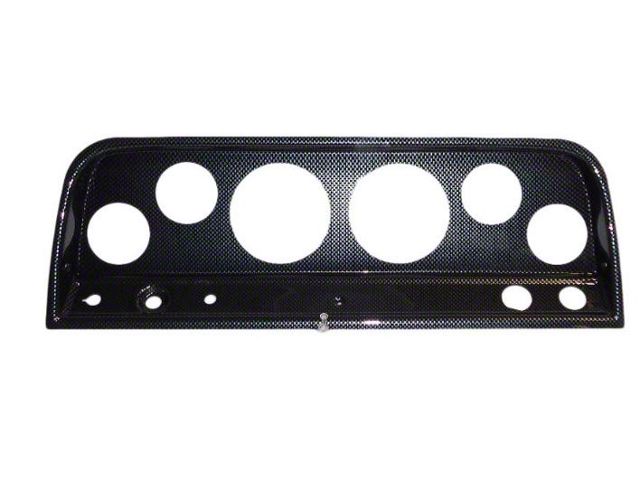 1965-1966 Chevy Truck Instrument Cluster, Carbon Fiber, Without Gauges