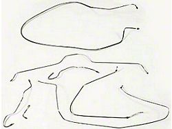 1965-1966 Corvette Brake Line Kit With Power Brakes Stainless Steel 
