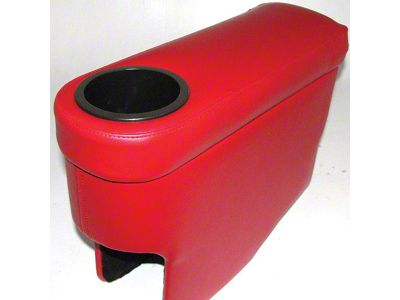 1965-1966 Corvette Center Console Custom With Cup Holder Red