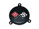 1965-1966 Corvette Wheel Spinner Emblem With Black Upper Square