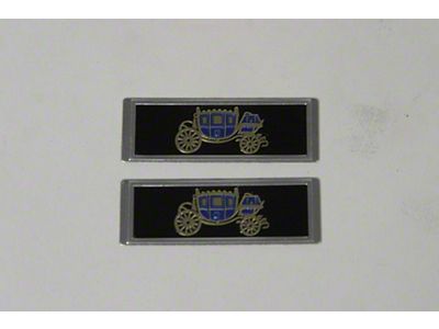1965-1966 El Camino Seat Belt Emblem, Standard Interior