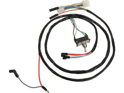 1965-1966 Ford And Mercury Emergency Flasher Switch And Wiring Harness