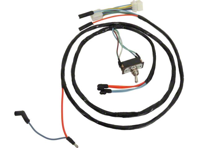 CA 1965-1966 Ford And Mercury Emergency Flasher Switch And Wiring Harness