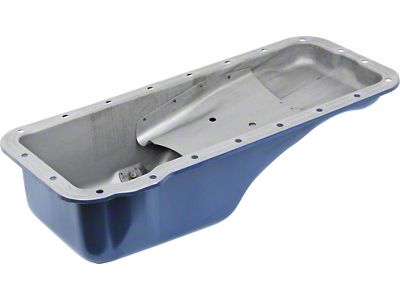 OPR 1965-1966 Ford Thunderbird Oil Pan with Ford Blue Painted Finish, 390/428 V8