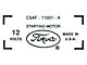 1965-1966 Ford Thunderbird Starter Decal, 390/428 V8