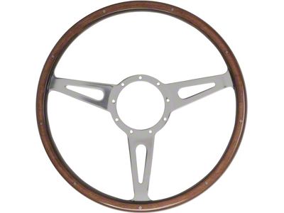 1965-1966 Mustang 15 Shelby-Style Woodgrain Steering Wheel