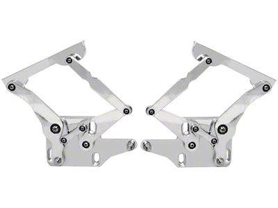 1965-1966 Mustang Billet Aluminum Hood Hinges, Pair