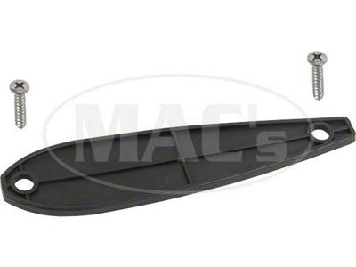 1965-1966 Mustang Bullet-Style Outside Rear View Mirror Pad, 3-3/4 Long Base