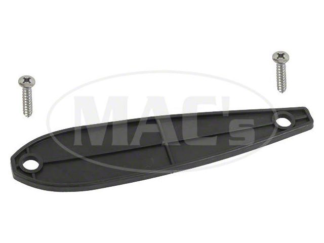 1965-1966 Mustang Bullet-Style Outside Rear View Mirror Pad, 3-3/4 Long Base