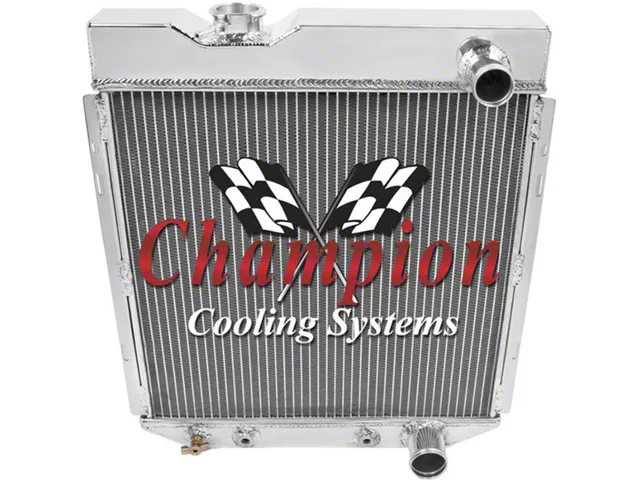 1965-1966 Mustang Champion 4-Row Aluminum Radiator, 289 V8 (289ci V8)