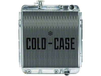 1965-1966 Mustang COLD CASE Big 2-Row Aluminum Radiator, 289 V8 with Automatic Transmission