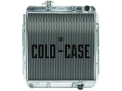 1965-1966 Mustang COLD CASE Big 2-Row Aluminum Radiator, 289 V8 with Manual Transmission