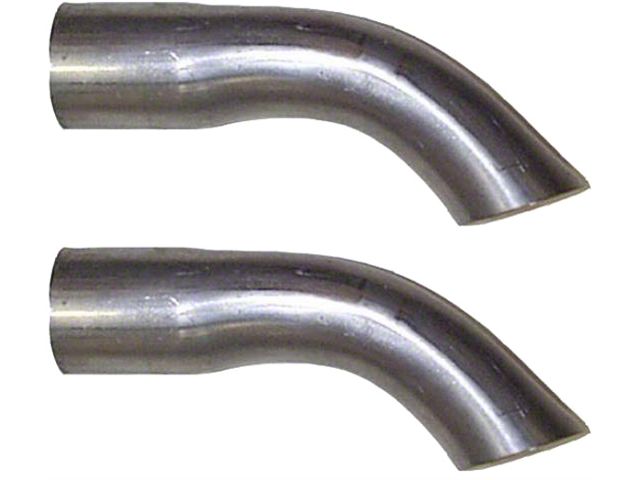 1965-1966 Mustang Concours Correct Turned-Down Exhaust Tips, Pair