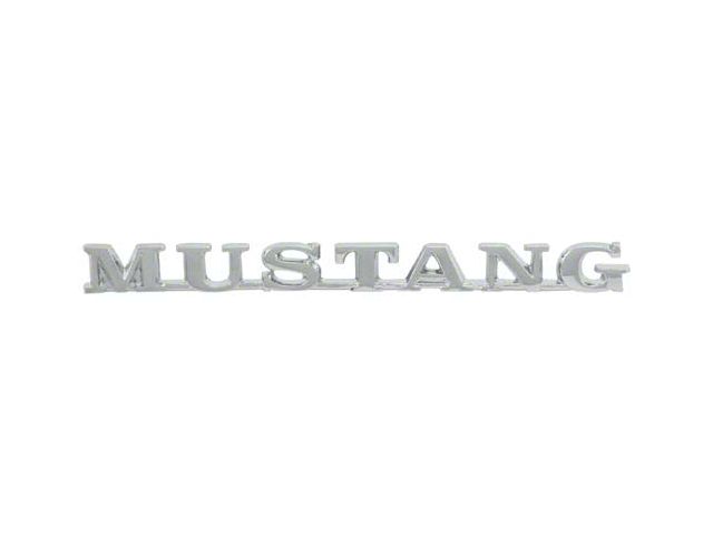 1965-1966 Mustang Coupe or Convertible Fender Nameplate for Cars with Alternator