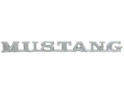 1965-1966 Mustang Coupe or Convertible Fender Nameplate for Cars with Alternator