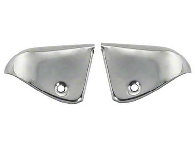 1965-1966 Mustang Coupe Pony Interior Quarter Trim Upper Corner Caps