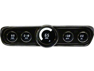 1965-1966 Mustang Direct-Fit Digital Dash with Artic White Display