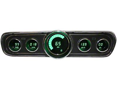 1965-1966 Mustang Direct-Fit Digital Dash with Aviation Green Display