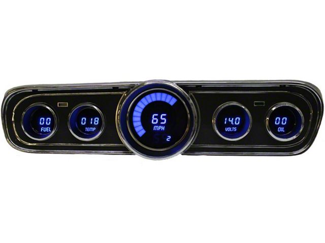 1965-1966 Mustang Direct-Fit Digital Dash with Blue Display