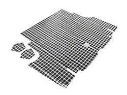 1965-1966 Mustang Fastback Trunk Mat Set, Plaid Pattern
