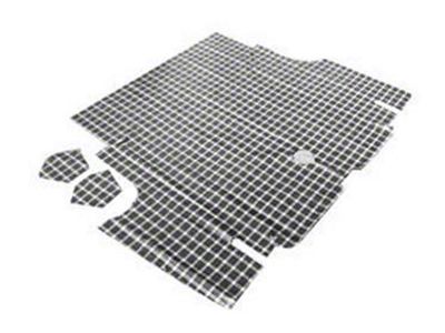 1965-1966 Mustang Fastback Trunk Mat Set, Plaid Pattern