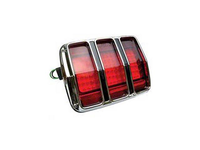 1965-1966 Mustang LED Tail Light Lens with Bezel