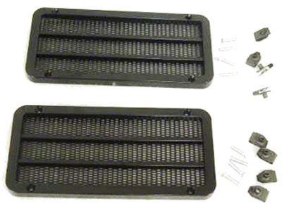 1965-1966 Mustang Metal Door Speaker Grilles, Pair