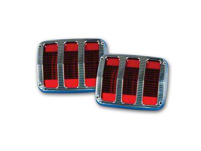 1965-1966 Mustang OEM-Style Billet Taillight Bezels