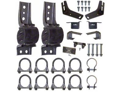 1965-1966 Mustang Oversized 2-1/4 Single Exhaust Hanger Kit, 6-Cylinder