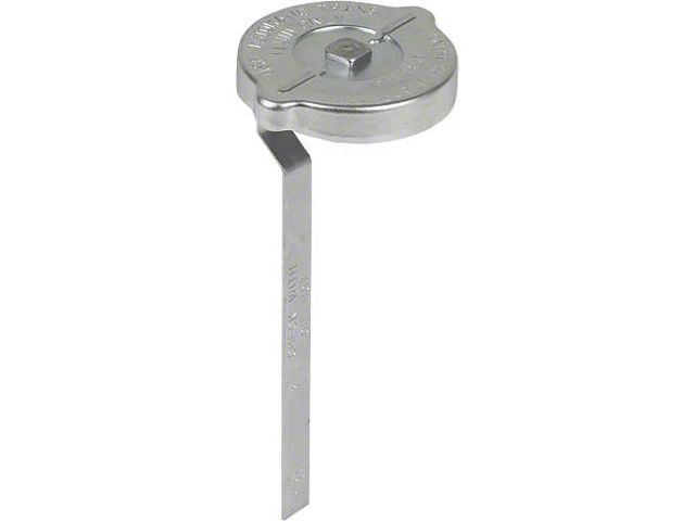 1965-1966 Mustang Power Steering Pump Cap with Dipstick, Zinc Plated