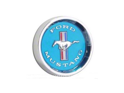 1965-1966 Mustang Styled Steel Wheel Hubcap, Blue