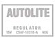1965-1966 Mustang Voltage Regulator Decal for Cars without A/C