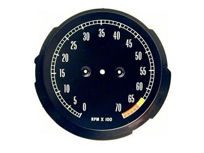 1965-1967 Corvette Electronic Tachometer, High 6500 RPM Redline