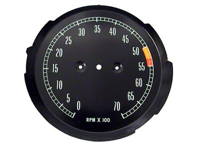 Electronic Tachometer, Low 5300 RPM Redline (65-67 Corvette C2)