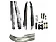 Side Exhaust Cover Kit, Alum,w/Rocker Moldings, 65-67